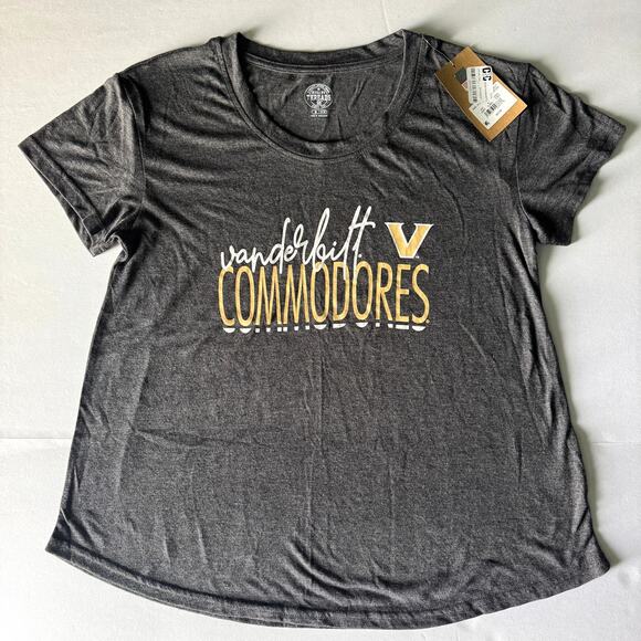 NWT Vanderbilt University Commodores Women's Medium T-Shirt, Gray, Soft - Picture 1 of 4